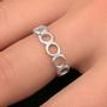 925 Sterling Silver Ring Size 5.5 Fashion Band Woman Gift Present Ladies Jewelry