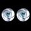 925 Sterling Silver Stud Earrings, Spiral Shaped, With Light Blue Zircon- CZ, Women Gift Jewelry