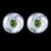 925 Sterling Silver Stud Earrings, Spiral Shaped, With White Zircon- CZ, Women Gift Jewelry