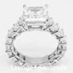 Carat 950 Platinum Shared Prong Solitaire with 16 I / SI1 Diamonds