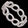 925 Sterling Silver Ring Size 5.5 Fashion Band Woman Gift Present Ladies Jewelry