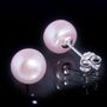 ERFJ0-15: Silver Black Oval Pearl