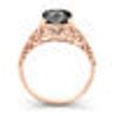M200R: Rose Gold 14K 2.5CT Black Dimanod Round