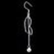 925 Silver Dangle Earrings heart-shaped