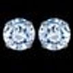 925 Sterling Silver Studs Earrings  Pink Circle Zircon Every Day Jewelry Gift