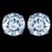 925 Sterling Silver Studs Earrings  Pink Circle Zircon Every Day Jewelry Gift