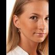 925 Sterling Silver Dangle Earrings Drop Oval Black Pearls Woman Present Lady