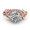 Unique Moissanite Engagement Ring