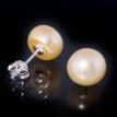 ERFJ0-15: Silver Black Oval Pearl