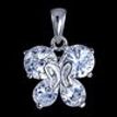 PEFJ0-10: White Gold 14K 1CT Black Dimanod Round