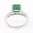 Carat 950 Platinum Gemstone Ring with / Diamonds