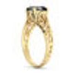 M200R: Yellow Gold 14K 2CT Black Dimanod Round
