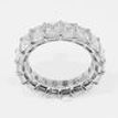 5.6 Carat 950 Platinum SHARED PRONGE Eternity Band with 18 F / VS1 Diamonds
