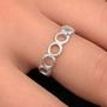 925 Sterling Silver Ring Size 5.5 Fashion Band Woman Gift Present Ladies Jewelry