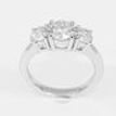 Carat 14K White Gold Three Stone with H / VS2 Diamonds
