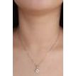 0.2 Carat 14K White Gold Pendant with / VS1 Diamonds