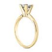 Princess Diamond Classic Engagement Ring Yellow Treated 14K Yellow Gold 1.22 Carat 