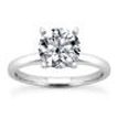 Diamond Engagement Ring Real Round Shape G SI1 Treated 14K White Gold 1.51 Carat