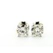 Real Diamond Stud Earrings Round 0.80 TCW G SI1 14K White Gold