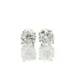 Diamond Stud Earrings Round Shape Natural E/F SI2/I1 14K White Gold 1.71 Carat