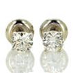 Real Diamond Stud Earrings Round 0.82 TCW G SI1