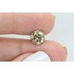Round Cut Diamond Fancy Champagne Color Loose SI1 Certified Enhanced 2.14 Carat