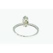 Marquise Diamond Engagement Ring 14K White Gold Fancy Gray 1.28 TCW