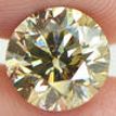 Round Cut Diamond Natural Fancy Champagne Color Loose SI1 Certified 2.02 Carat