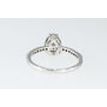 Pear Shape Diamond Engagement Ring 1.13 TCW 14K White Gold Fancy Gray Color