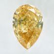 Pear Shape Diamond Fancy Brown Yellow Color Loose 0.51 Carat SI2 IGI Certificate