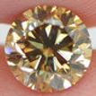 Round Shape Diamond Fancy Brown Loose Natural 1.60 Carat SI2 GIA Certificate