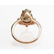 Pear Shape Diamond Crown Engagement Ring Set Fancy Gray 1.95 TCW 14K Rose Gold