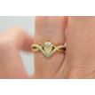 Infinity Split Shank 0.83 Ct Natural Mined Pear Diamond Engagement Ring 14K Gold