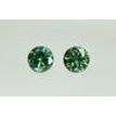Round Shape Diamond Pair Fancy Green Color VS2 0.40 TCW