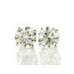 2.09 TCW Diamond Stud Earrings Round Shape Real J/K SI2/I1 14K White Gold