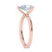 Blue Pear Shape Diamond Solitaire Ring Treated Real 14K Rose Gold SI1 1.02 Carat