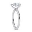 Diamond Wedding Ring Pear Shape Brown Color Treated 14K White Gold VS2 1 Carat