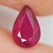 Loose Red Pear Ruby Gemstone 2.96 Carat