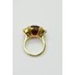 Ruby & Diamonds Cocktail Ring 18.58 TCW 18K Yellow Gold Size 7 Engagement Ring