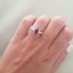Gemstone & Diamond Engagement Ring 14K White Gold Oval Red Ruby 1.98 TCW