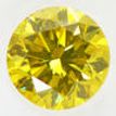 Round Cut Diamond Fancy Yellow Color 0.91 Carat SI1 IGI Certificate