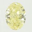 GIA Yellow Oval Diamond Solitaire Pendant Natural Real 14K White Gold 0.83 Carat