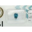 Pear Shape Diamond Fancy Blue Color SI2 Enhanced Loose 1.08 Carat IGI Certified