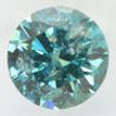 Round Shape Diamond Fancy Blue Greenish Color 1.39 Carat I1 IGI Certified