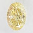 Oval Cut Diamond Natural Fancy Yellow Brown Color 0.57 Carat VS2 IGI Certificate