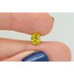 Oval Cut Diamond Fancy Yellow Color IGI Certified 1.01 Carat SI1