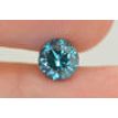 Round Cut Diamond Fancy Blue Color SI2 Enhanced Loose Polished 7.09mm 1.52 Carat