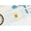Fancy Yellow Diamond Loose Cushion Shape Enhanced IGI Certified 0.70 Carat SI2