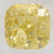 Cushion Cut Diamond Fancy Yellow 0.60 Carat SI1 IGI Certificate