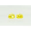 Cushion Cut Diamond Pair Fancy Yellow VVS2 0.80 TCW
